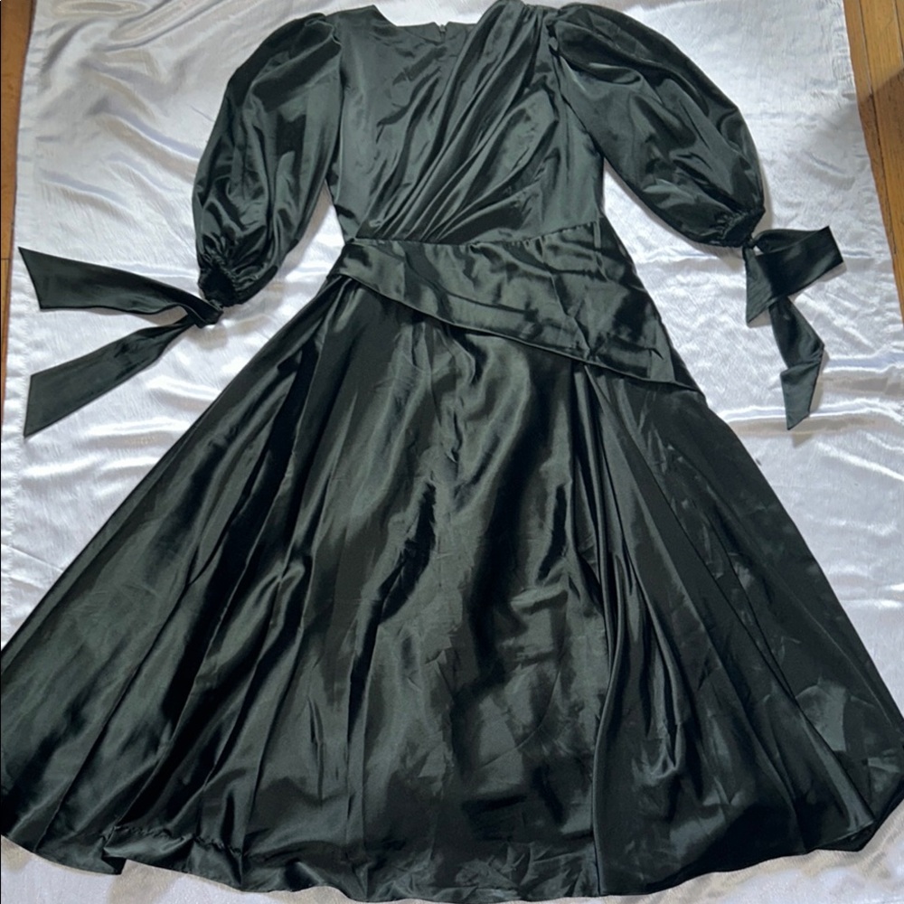 Hunting green dark green women dress size large
